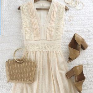 NWT Sleeveless Swiss Dot Dress brand: Cotton Bleu